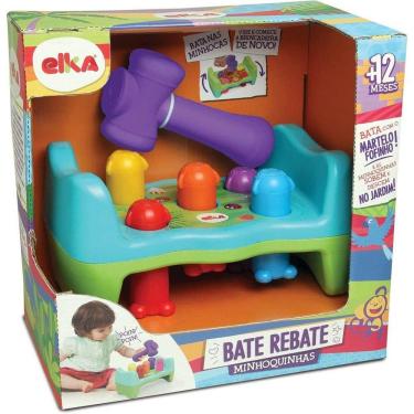 Imagem de Brinquedo Infantil Bate Rebate Minhoquinhas - Elka 1172