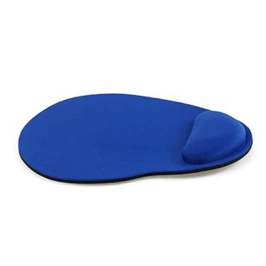 Imagem de 1 peça suporte de pulso macio e ergonômico descanso mouse pad antiderrapante tapete de mouse almofada universal para computador de escritório PC tablet, azul escuro