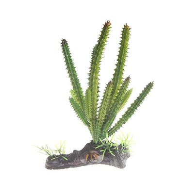 Imagem de Emours Cactus Plastico Planta Aquario Ornamento Aquario Deserto Reptil Decoracao de Repteis