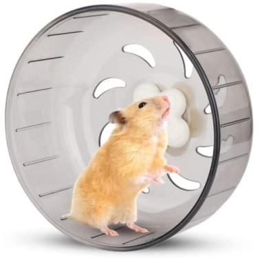 Imagem de Mini rodas de exercício silenciosas para hamsters com menos de 10 cm de comprimento, brinquedos para hamster, bola de brinquedo de corrida para animais de estimação, ratos ratos, porquinho-da-índia