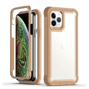 Imagem de Capa de telefone à prova de choque de grau militar para iphone13 12 11 pro max xr xs max x 14 plus armadura transparente capa de corpo inteiro, t9, para iphone xs max