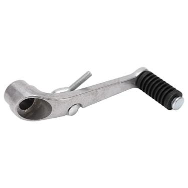 Imagem de Alavanca de engrenagem de motocicleta, pedal de alavanca antiferrugem prata polido estrutura sólida de alumínio para atualização