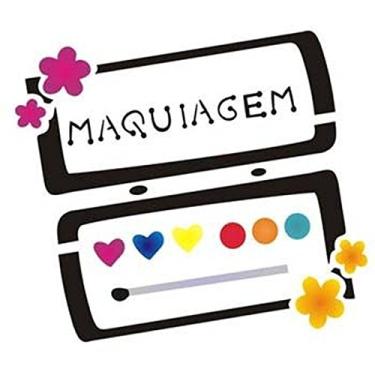 Imagem de Stencil de Acetato para Pintura OPA Simples 14 x 14 cm - 994 Maquiagem III