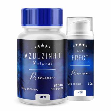 Imagem de Azulzinho Natural 30doses + Gel para Ereção 30g