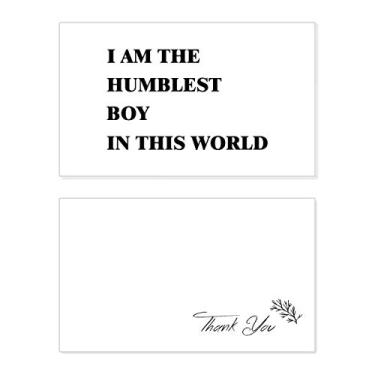 Imagem de Cartão de agradecimento I Am The Humblest Boy Birthday Paper Greeting Wedding Repreciation