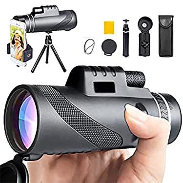 Imagem de Telescópio monocular Monocular 40X60 à prova d'água Monocular de alta potência com foco duplo prisma FMC BAK4 durável e transparente para observação de pássaros, acampamento, caminhadas e concertos