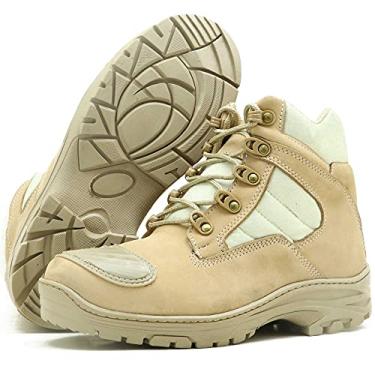 Imagem de COTURNO MASCULINO MOTOCICLISTA ATRON COURO 245 AREIA (44, 245 AREIA)