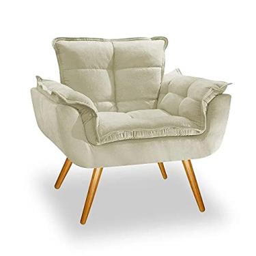 Imagem de Poltrona Decorativa Linda para Sala de Estar Platinum Decor Nude