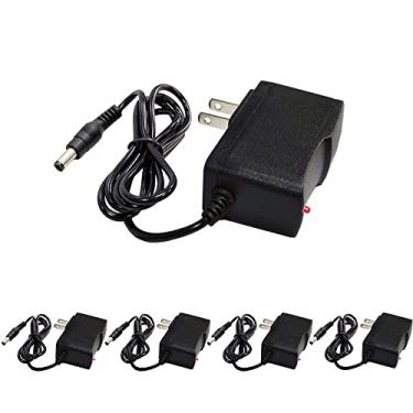 Imagem de MTYTOT 5 peças 3V 1Amp fonte de adaptador de alimentação 100-240 AC para DC 3Volt 1000mA 2,5 mm x 5,5 mm plugue 3V 1A transformador de fonte de alimentação AC/DC (pacote com 5)