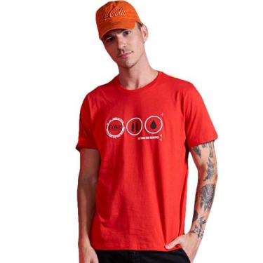 Imagem de Camiseta Estampada Coca Cola Vermelho Masculino