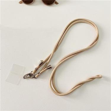 Imagem de Correias coloridas para celular Cordão bonito esporte ajustável Correia elegante e longa para telefone com pingente de corda de náilon, F