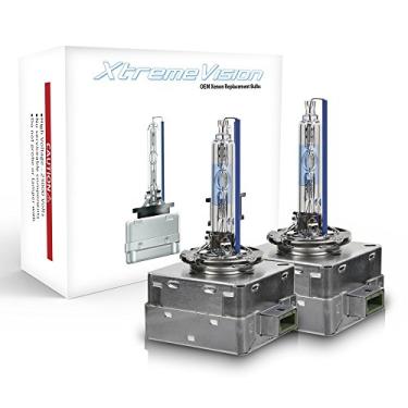 Imagem de XtremeVision Lâmpadas de substituição AC HID OE Xenon - D3S / D3R / D3C - 4300K luz do dia (1 par) (base de metal)