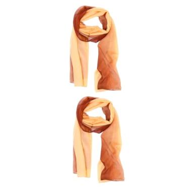 Imagem de PRETYZOOM 2 Unidades lenço chiffon feminino lenços para mulheres elegantes bufandas para mujer Lenço de Chiffon Fashion lenço de praia feminino lenço feminino gaze xaile Yiwu