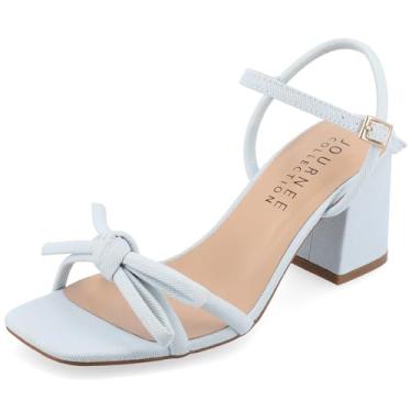 Imagem de Journee Collection Womens Meryl Tru Comfort Foam Light Puff Strap Sandals Light Denim 6 Medium WOMENS US