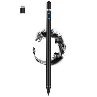 Imagem de Canetas Stylus compatíveis com telas sensíveis ao toque iOS e Android, iPad Pencil com função de toque duplo, caneta Stylus recarregável de ponta fina para iPad/iPad