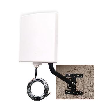 Imagem de Antenas WiFi de longo alcance ao ar livre, kit completo de 2,4 GHz, 5 GHz, painel externo, extensor de antena WiFi direcional para roteador WiFi/câmera sem fio/ponto de acesso WiFi, cabo de 5 metros,