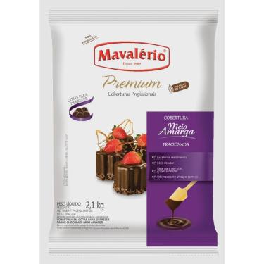 Imagem de Chocolate Cobertura Gotas Meio Amargo 2,1kg - Mavalerio