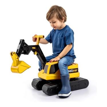 Imagem de Escavadeira Grande Articulada Infantil De Sentar Até 25kg