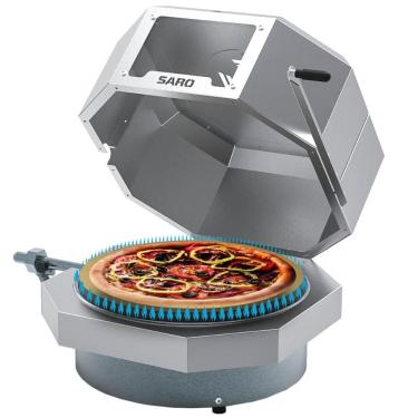 Imagem de Forno para Pizza Compacto a Gás com Queimador Central e Late