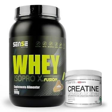 Imagem de Kit Whey Iso Pro X Fusion 900g + Creatina Pura 100g (900g, Chocolate)