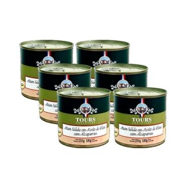 Imagem de Kit 6X: Atum Sólido com Alcaparras em Azeite Tours 255g