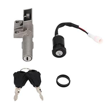 Imagem de Cilindro de Bloqueio de Ignição, Construção Resistente e Resistente, Interruptor de Chave de Ignição à Prova de Desgaste para Bicicleta Elétrica de Motocross