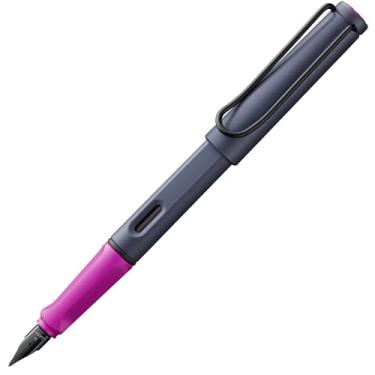 Imagem de LAMY Caneta-tinteiro safari pink cliff com aderência ergonômica e ponta de aço polido no tamanho M - ideal para qualquer escrita e caligrafia - incluindo cartucho azul LAMY T 10 - Destro