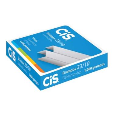 Imagem de Grampo 23/10 Galvanizado p/60 folhas, Caixa c/ 1000 grampos