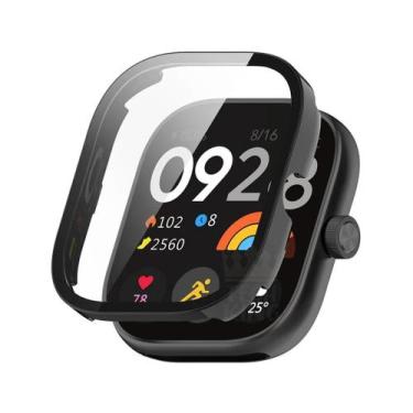Imagem de Case acrilico com vidro para Smartwatch Watch 4 - teck King, Preto