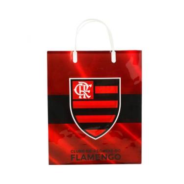 Imagem de Sacola De Presentes Cores Time 33x9x27cm - Flamengo - Mileno