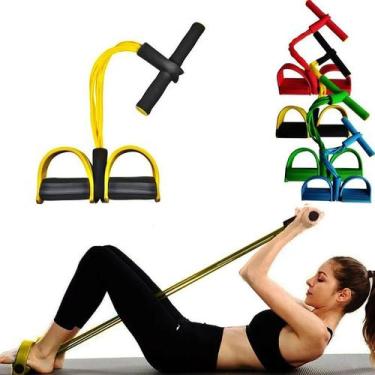 Imagem de Corda elastica Extensor Fitness academia Resistencia - zem, Único, Azu
