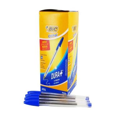 Imagem de Caneta Esferográfica Bic Clássica 1.0 Azul Caixa 50 unidades