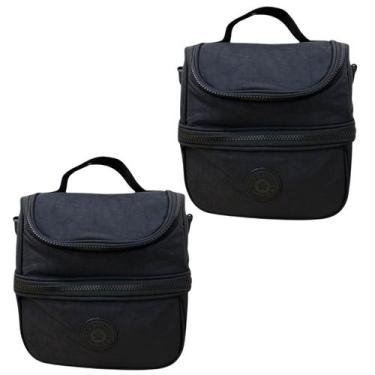 Imagem de kit 2 lancheira térmica juvenil para escola passeio piquinique estilos