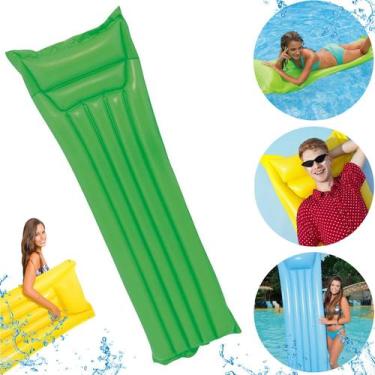 Imagem de Colchão Inflável Grande Praia Piscina Summer 189x69cm - Mor, Verde