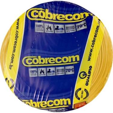 Imagem de Fio Cabo Cabinho Flexível 2,5mm 100 metros - Cobrecom, Amarelo