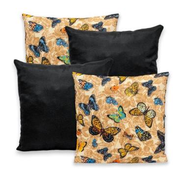 Imagem de Kit 4 Capas de Almofada c/ Zíper 40x40cm Gorgurinho - Rafaloro Enxovai