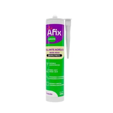 Imagem de Silicone Base Água Selante Acrílico 430Gr Preto - Afix