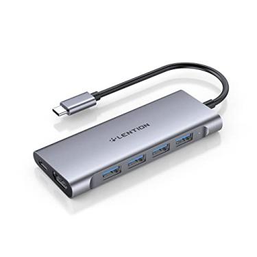 Imagem de LENTION Hub Multiporta USB-C com Saída HDMI 4K, 4 USB 3.0, Carregamento type C para MacBook Pro 2022-2016, Novo Mac Air e Surface, Chromebook, Adaptador com Driver Estável (CB-C35, Cinza Espacial)
