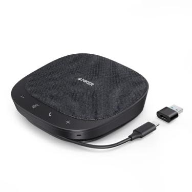 Imagem de Anker Alto-Falante USB Powerconf S330, Microfone De Conferência Para Home Office, Melhoria De Voz Inteligente, Plug And Play, Cobertura De Voz 360° Através De 4 Microfones E Som Potente