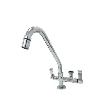 Imagem de Torneira Cozinha  De Mesa  Com Saída Para Maquina De Lavar Louça e Rou