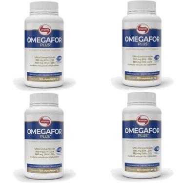 Imagem de Omegafor Plus 120 cápsulas Vitafor - 4 unidades - Ômega 3