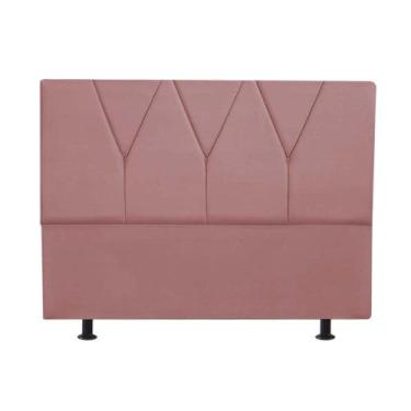 Imagem de Cabeceira Estofada Cama Box Solteiro Jade 110cm Suede - D A DECOR, ROS