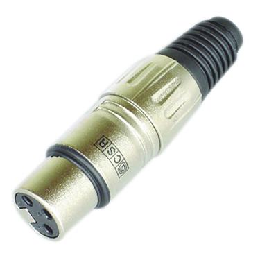 Imagem de Conector Canon Femea CSR Q-214 Niquel PE Borracha