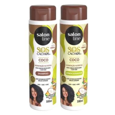 Imagem de Shampoo + Condicionador Salon Line Sos Cachos Coco Hidratação Nutritiv
