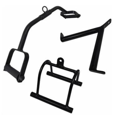 Imagem de Puxador D Curvo + Puxador Triângulo Remada  + Puxador V Triceps Profis