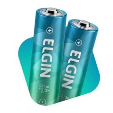 Imagem de Pilha alcalina pequena AA com 2 unidades - Elgin, 2 unidades