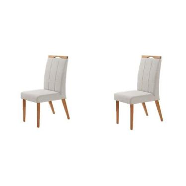 Imagem de Kit 2 Cadeiras Paris - Linho Espanha - Gran Decore