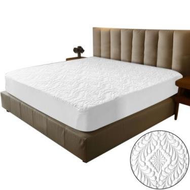 Imagem de Capa Protetora Colchão Matelado Cama Casal Padrão Luxo - ENXOVAIS-E-B-