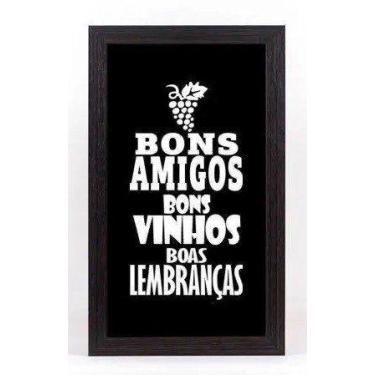 Imagem de Quadro Porta Rolhas Pequeno - Bons Amigos 1153 - Karin Grace, único