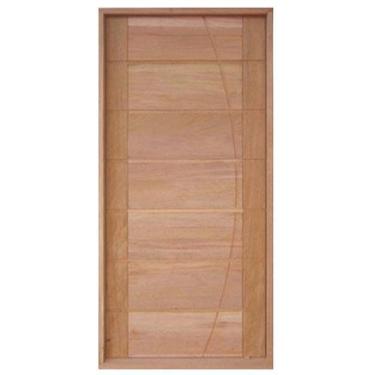 Imagem de Porta Pivotante BBB-R Frisos Em Arco de Madeira Maciça Reto de Cedro A